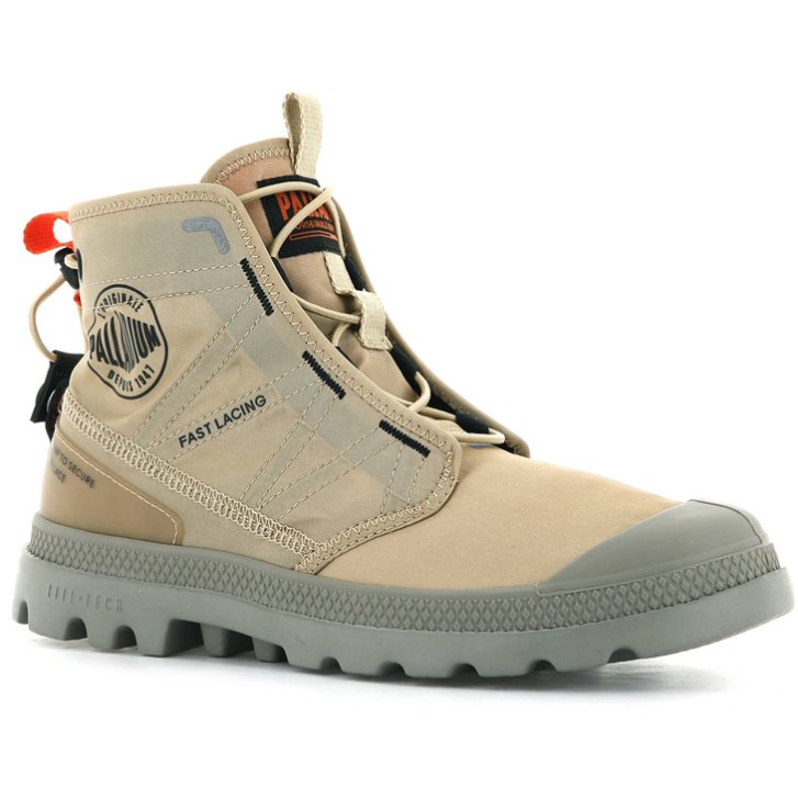 Palladium Pampa Travel Lite Laarzen Dames Khaki | NL 62UEVSN